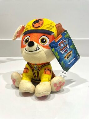 🟤2/$25 NEW Paw Patrol Jungle Pups Rubble Plush Toy